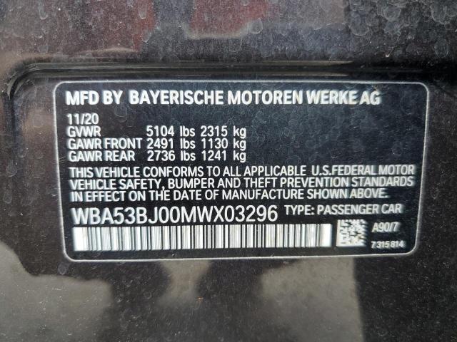 2021 BMW 540 I - WBA53BJ00MWX03296