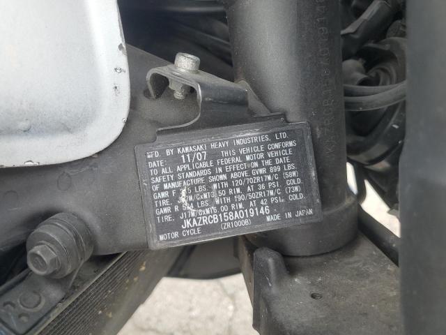 2008 KAWASAKI ZR1000 B - JKAZRCB158A019146