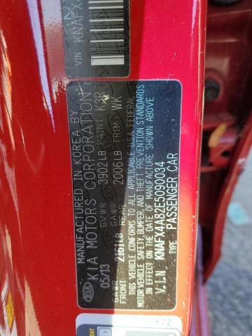 KNAFX4A82E5090034 KIA FORTE EX