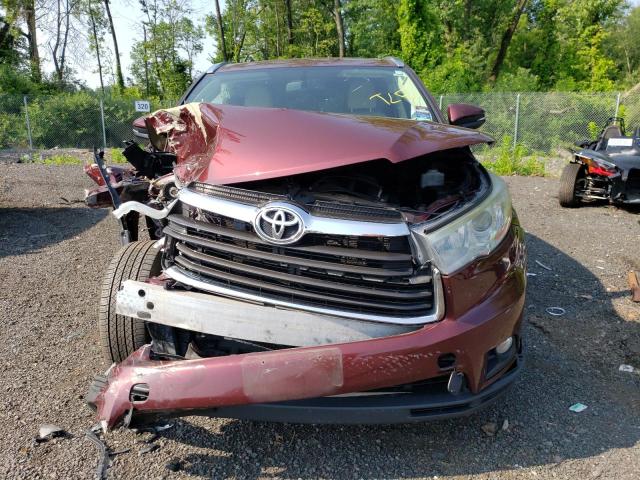 VIN 5TDJKRFH9ES009896 2014 Toyota Highlander, Xle no.5