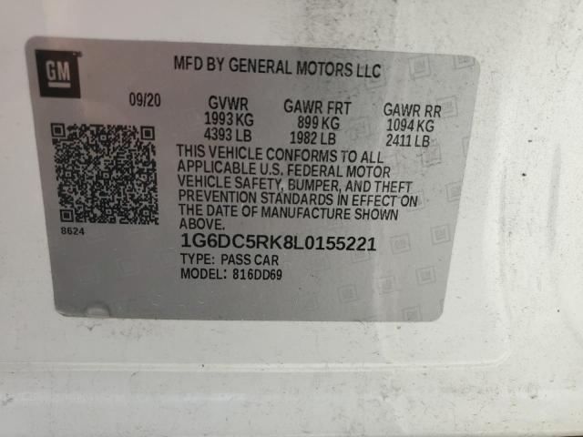 2020 CADILLAC CT4 SPORT 1G6DC5RK8L0155221