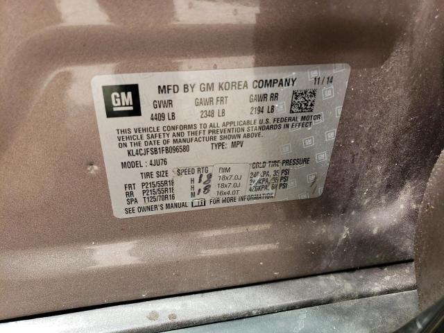 KL4CJFSB1FB096580 2015 BUICK ENCORE, photo no. 13