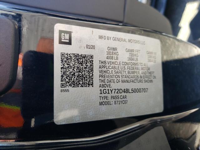 2020 CHEVROLET CORVETTE S - 1G1Y72D48L5000707