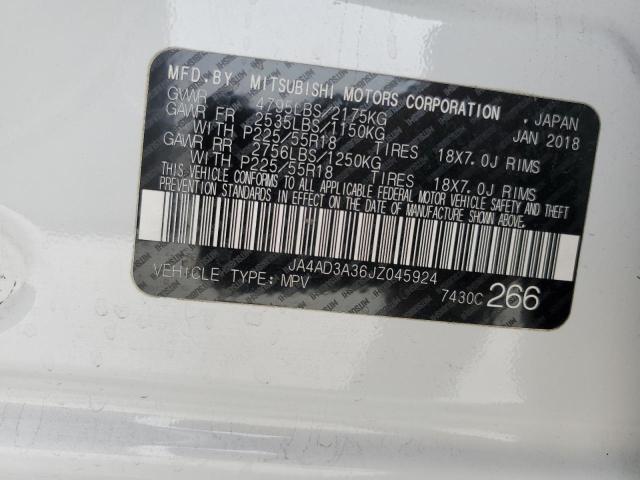 JA4AD3A36JZ045924 Mitsubishi Outlander Se