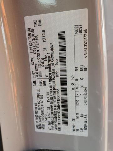1FTFW1RG5HFB66568 Ford F150 Raptor