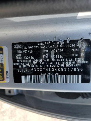 5XXGT4L34KG317896 KIA Optima Lx