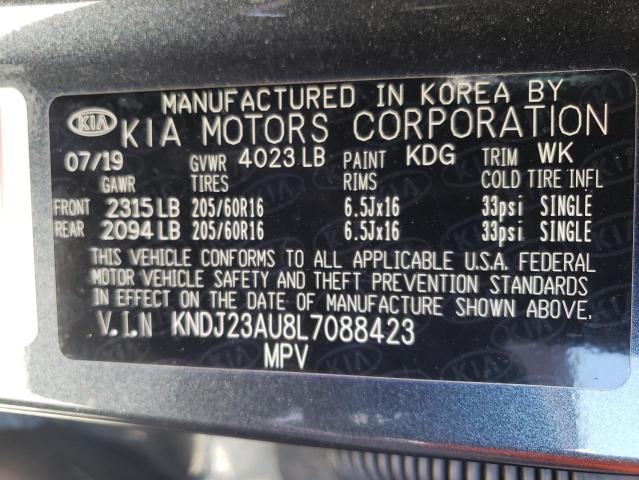 KNDJ23AU8L7088423 Kia Soul LX 13