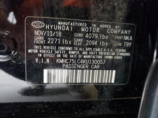 2019 HYUNDAI IONIQ SEL - KMHC75LC4KU130057