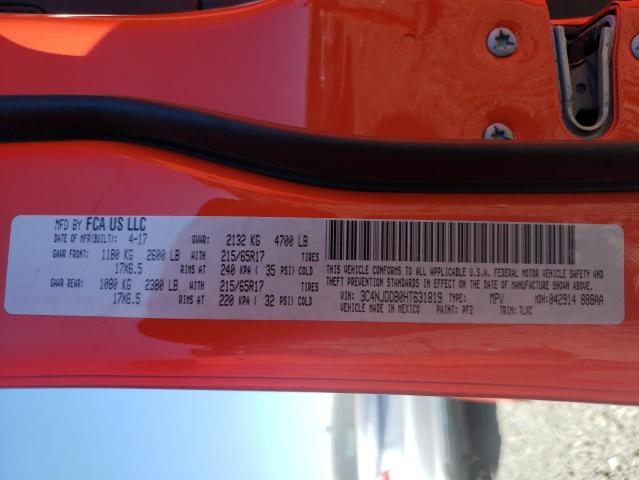 3C4NJDDB0HT631819 Jeep Compass Trailhawk