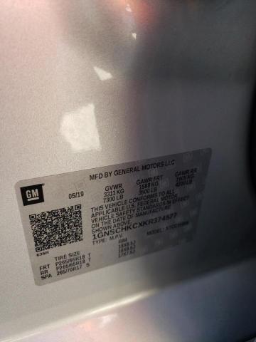 1GNSCHKCXKR374577 Chevrolet Suburban C1500 Lt