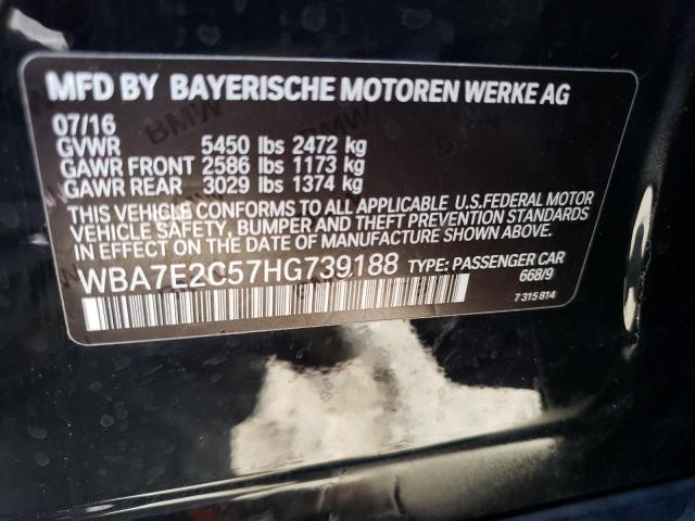 WBA7E2C57HG739188 BMW 740 I