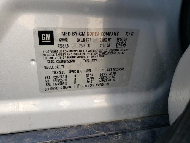 KL4CJASB1HB152670 Buick Encore Preferred