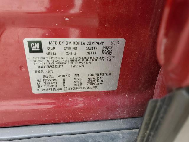 KL4CJDSB8GB722177 Buick Encore Premium