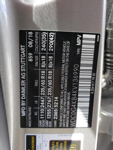 WDC0G4KB4KV136990 Mercedes-Benz Glc 300 4matic