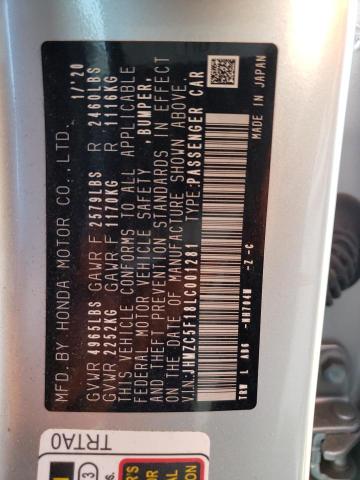 2020 HONDA CLARITY - JHMZC5F18LC001281