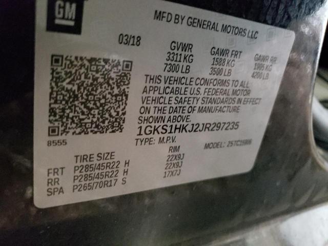 1GKS1HKJ2JR297235 GMC YUKON XL DENALI