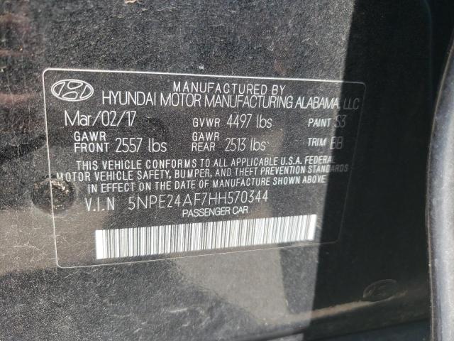 5NPE24AF7HH570344 Hyundai SONATA SE