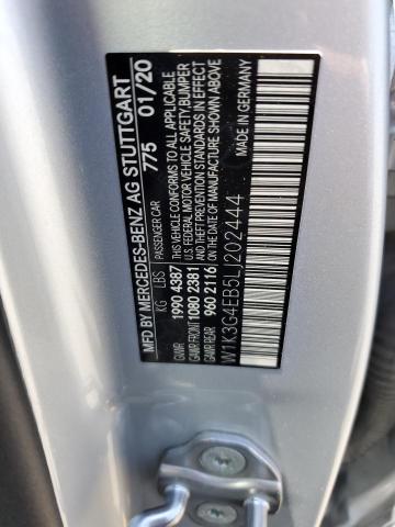 W1K3G4EB5LJ202444 Mercedes-Benz A 220
