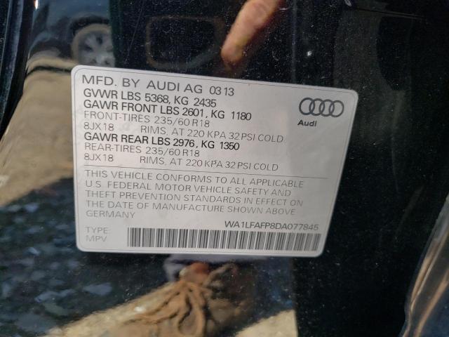 VIN WA1LFAFP8DA077845 2013 Audi Q5, Premium Plus no.12