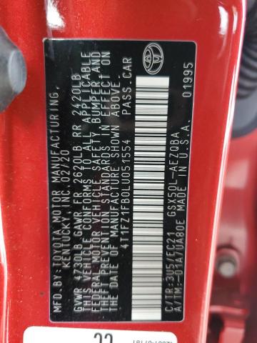 2020 TOYOTA AVALON XSE 4T1FZ1FB0LU051554