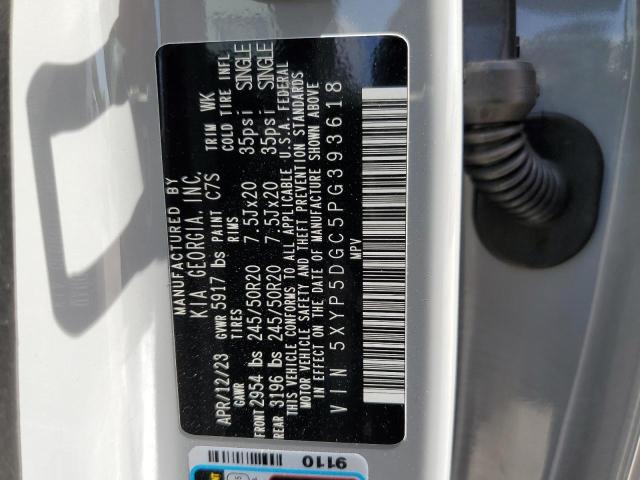 5XYP5DGC5PG393618 KIA Telluride Sx