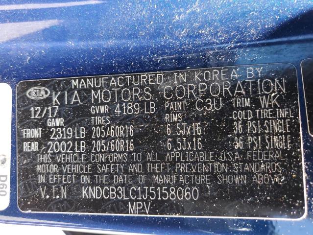KNDCB3LC1J5158060 KIA NIRO FE