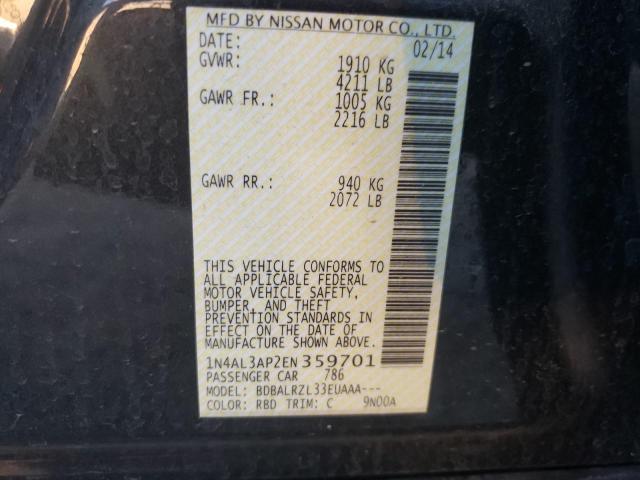 1N4AL3AP2EN359701 Nissan ALTIMA 2.5