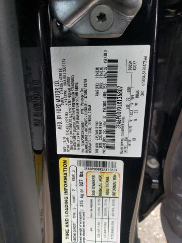 3FA6P0D9XLR136807 2020 FORD FUSION, photo no. 12