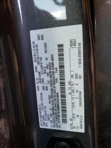 1FTFW1E58MKD23404 Ford F150 Supercrew