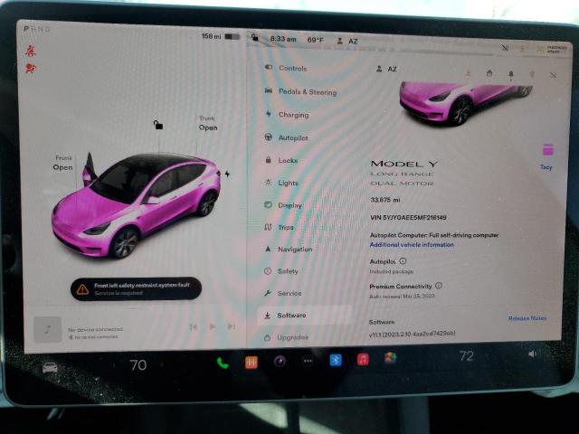 5YJYGAEE5MF216149 Tesla Model Y