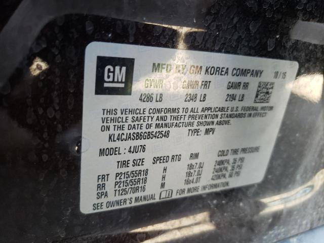 KL4CJASB6GB542548 Buick Encore