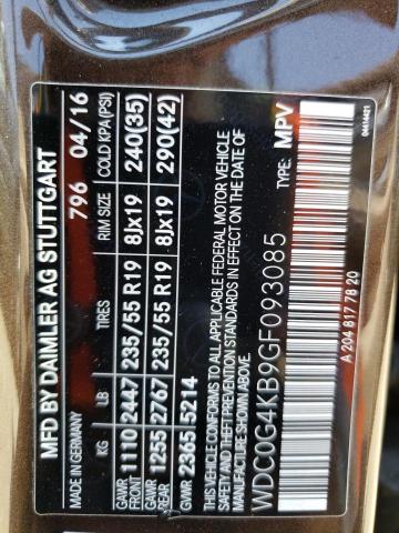 WDC0G4KB9GF093085 Mercedes-Benz Glc 300 4matic