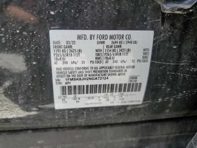 1FMSK8JH2NGA72124 Ford Explorer Timberline