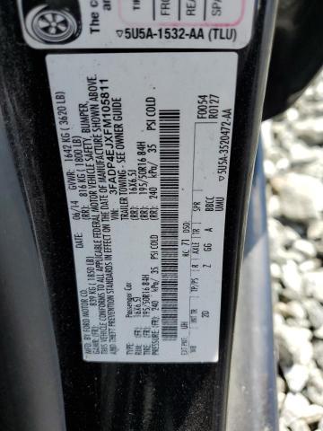 2015 FORD FIESTA 3FADP4EJXFM105811