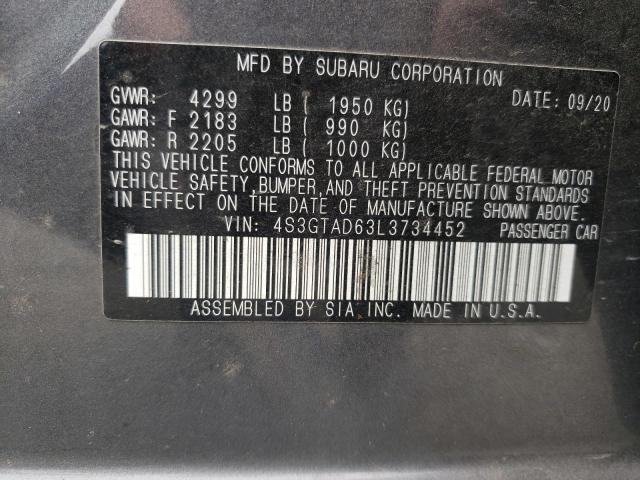 4S3GTAD63L3734452 Subaru Impreza Premium