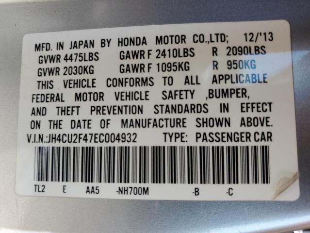 JH4CU2F47EC004932 Acura TSX