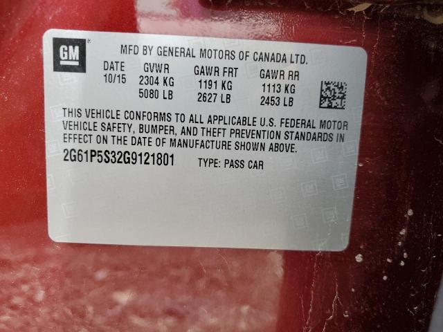 2016 CADILLAC XTS PREMIU - 2G61P5S32G9121801