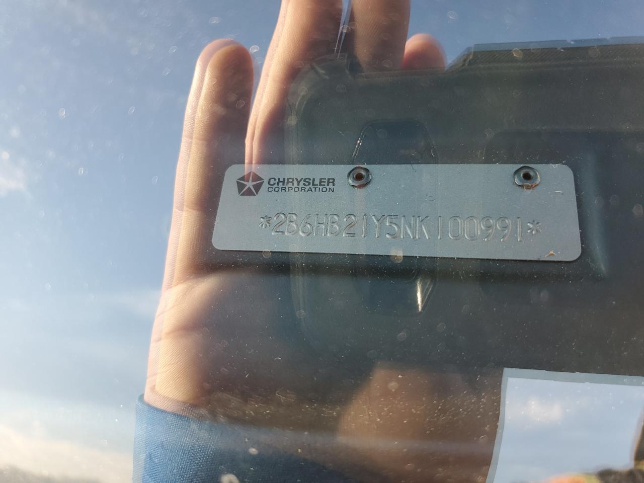 2B6HB21Y5NK100991 1992 Dodge Ram Van B250