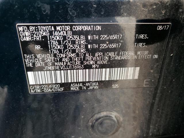 JTMBFREV0JJ176963 Toyota RAV4 LE