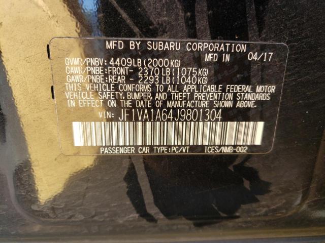 JF1VA1A64J9801304 Subaru WRX