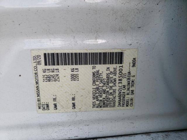 1N4AA6DV2LC385001 Nissan MAXIMA SL