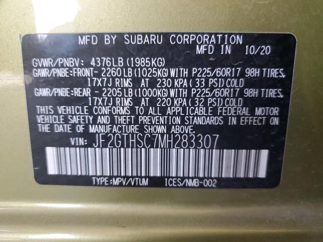JF2GTHSC7MH283307 Subaru Crosstrek Sport