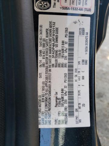 3FADP4AJ6FM101132 Ford FIESTA S