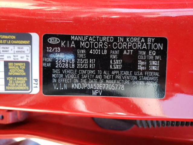 KNDJP3A52E7705778 KIA SOUL +