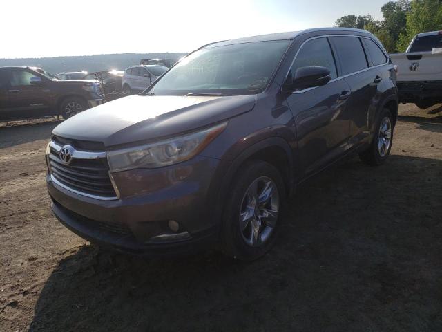 VIN 5TDYKRFH4ES018259 2014 Toyota Highlander, Limited no.1