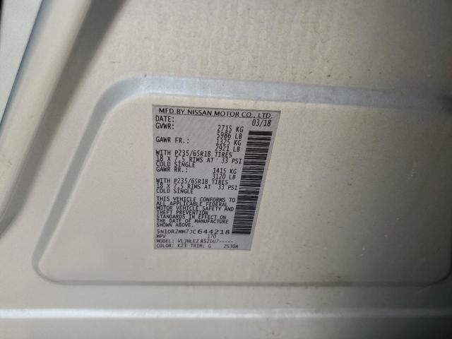 5N1DR2MM7JC644218 Nissan Pathfinder S