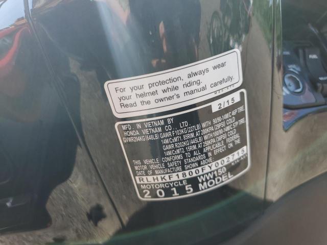 2015 HONDA PCX 150 RLHKF1800FY002715
