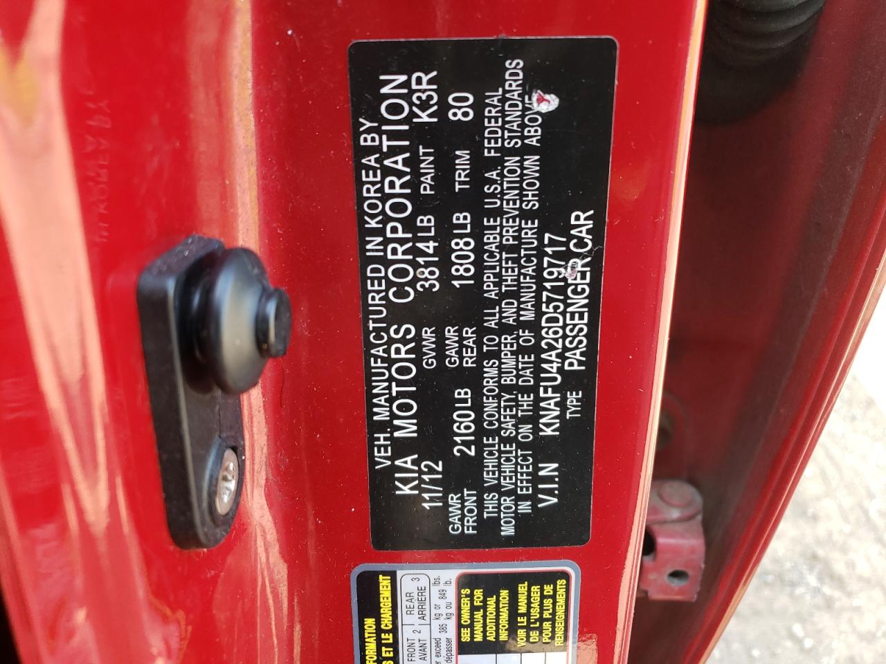 KNAFU4A26D5719717 2013 Kia Forte Ex KNAFU4A26D5719717 2013 Kia Forte Ex