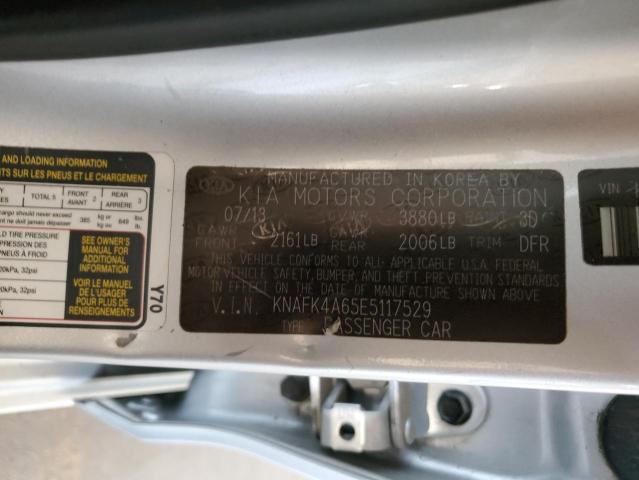 KNAFK4A65E5117529 KIA FORTE LX