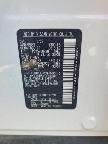 2022 NISSAN ARMADA S JN8AY2AC1N9163250
